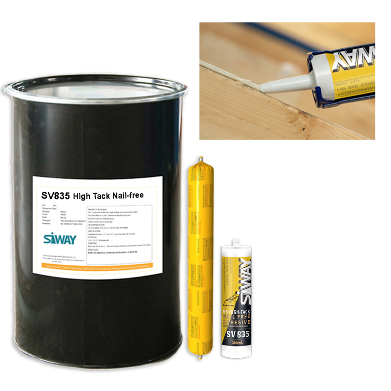 SV835 is a one-component, neutral, high-performance, elastomeric sealing adhesive based on modified silane polymers with excellent bonding and mechanical properties