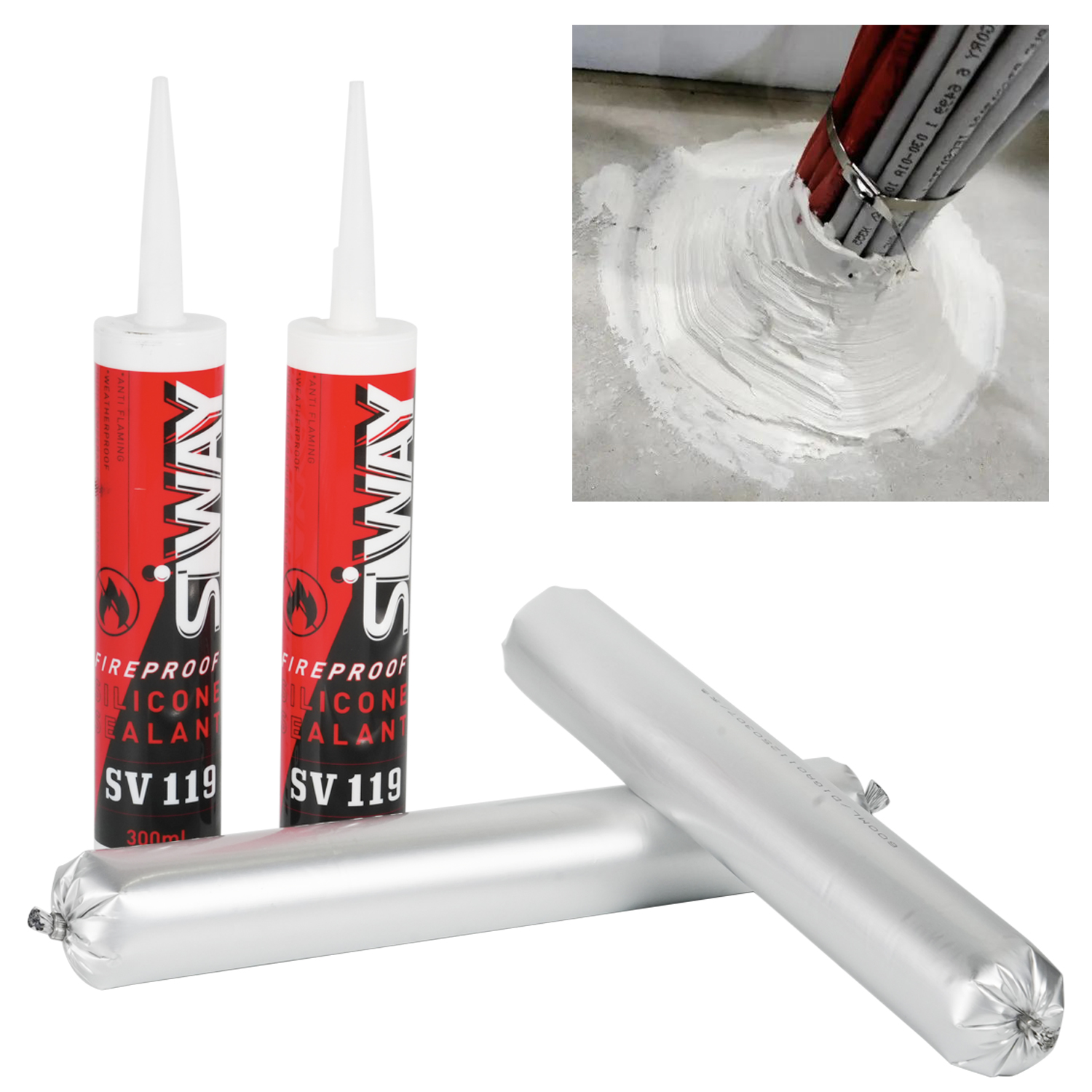 119 firerated silicone sealant