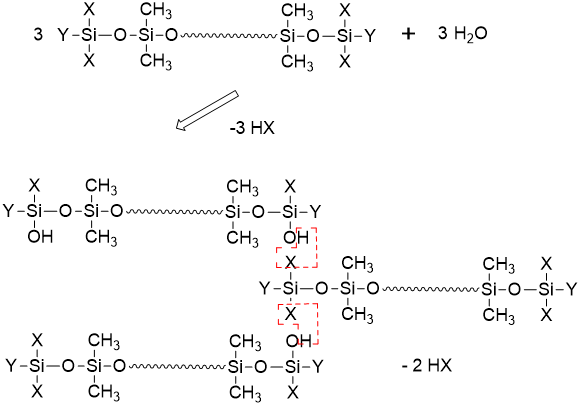 Curing mechanism of silicone sealant