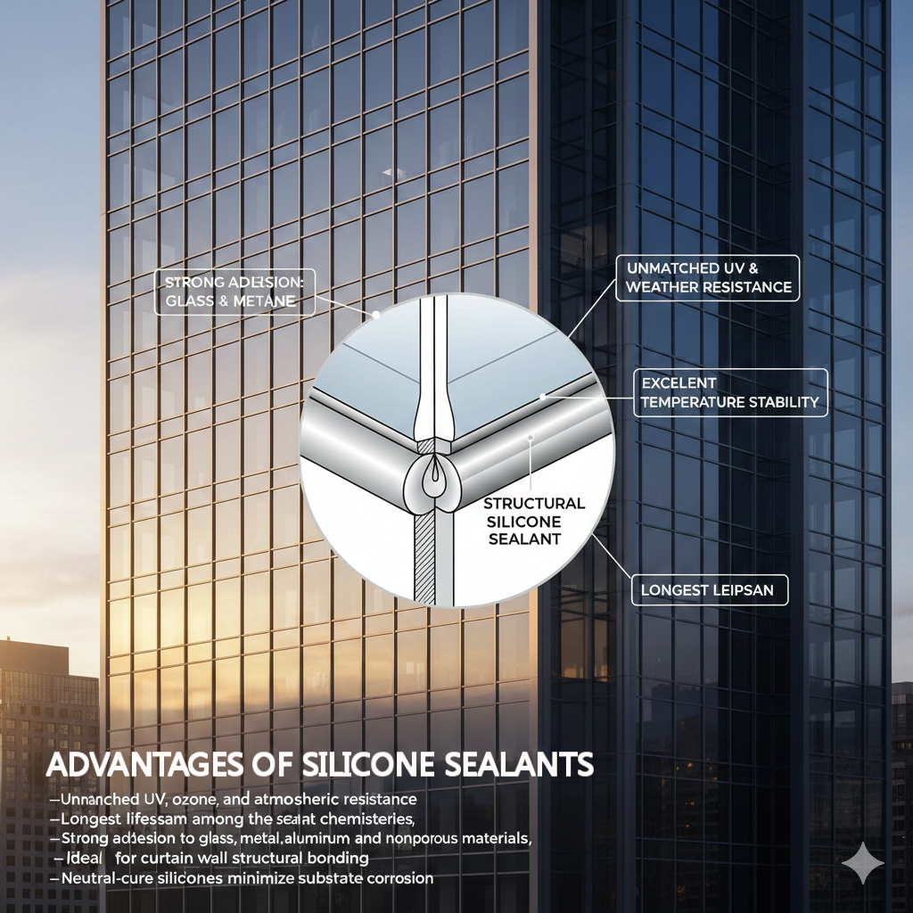 Advantages of Silicone Sealants