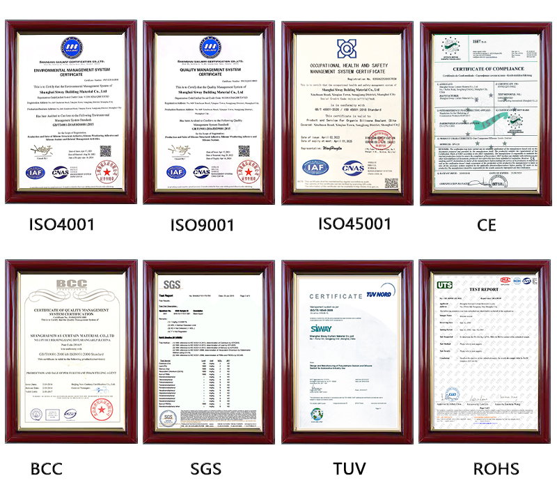 sealant certificate