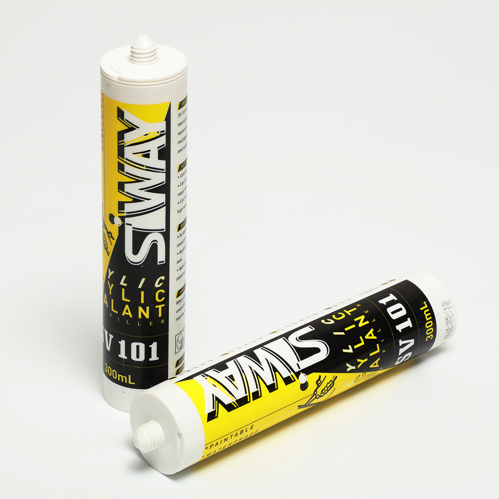 Factory waterproof general purpose water-based latex caulk paintable antibacterial silicone acrylic sealant for frame