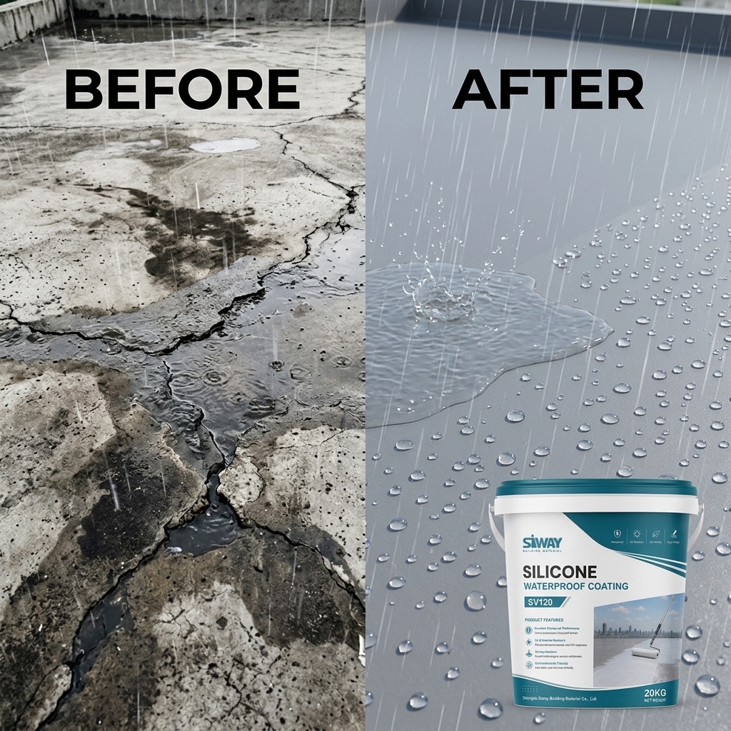 silicone waterproof coating for roof