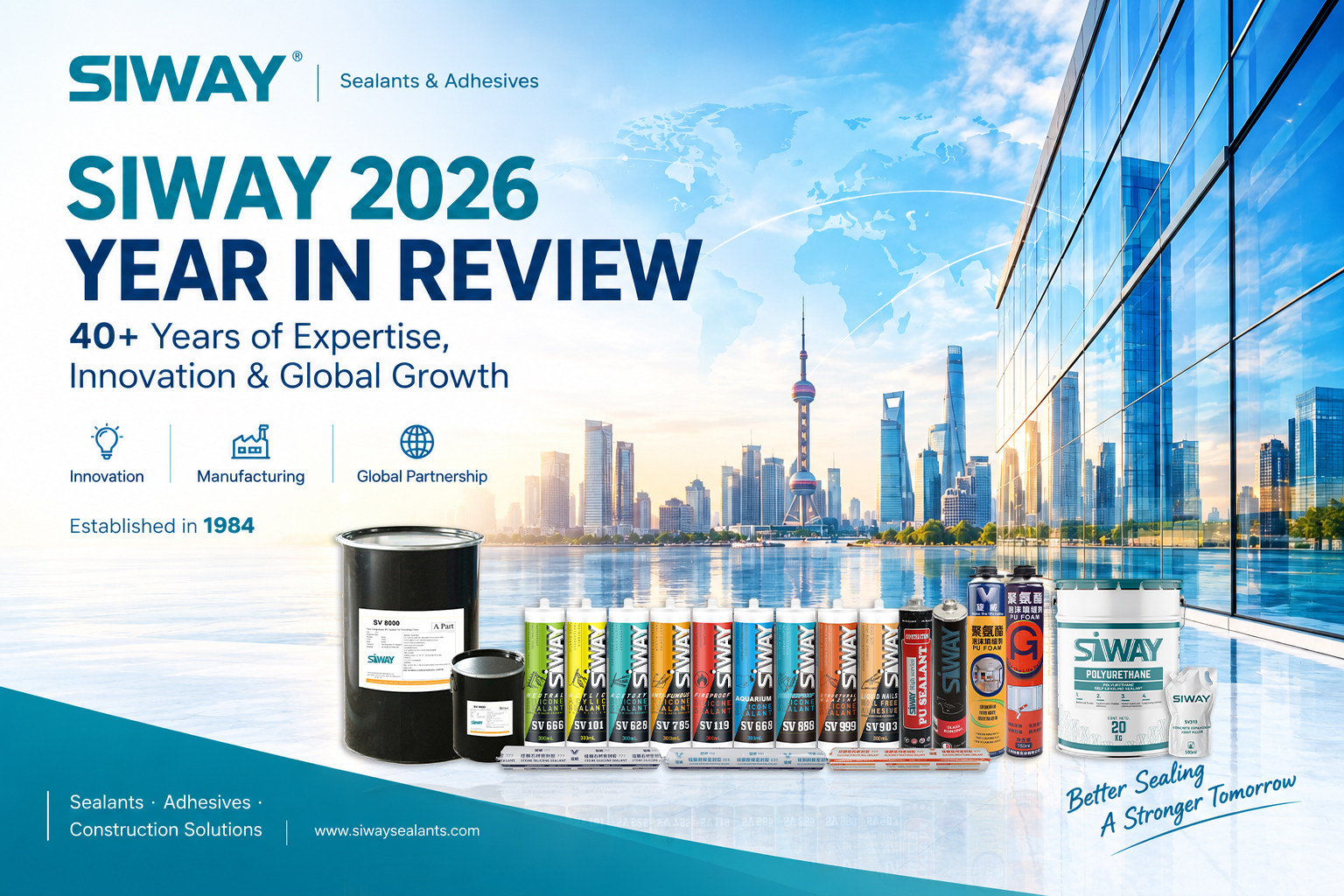 SIWAY 2026 Year in Review – sealant manufacturer, product innovation and global construction solutions