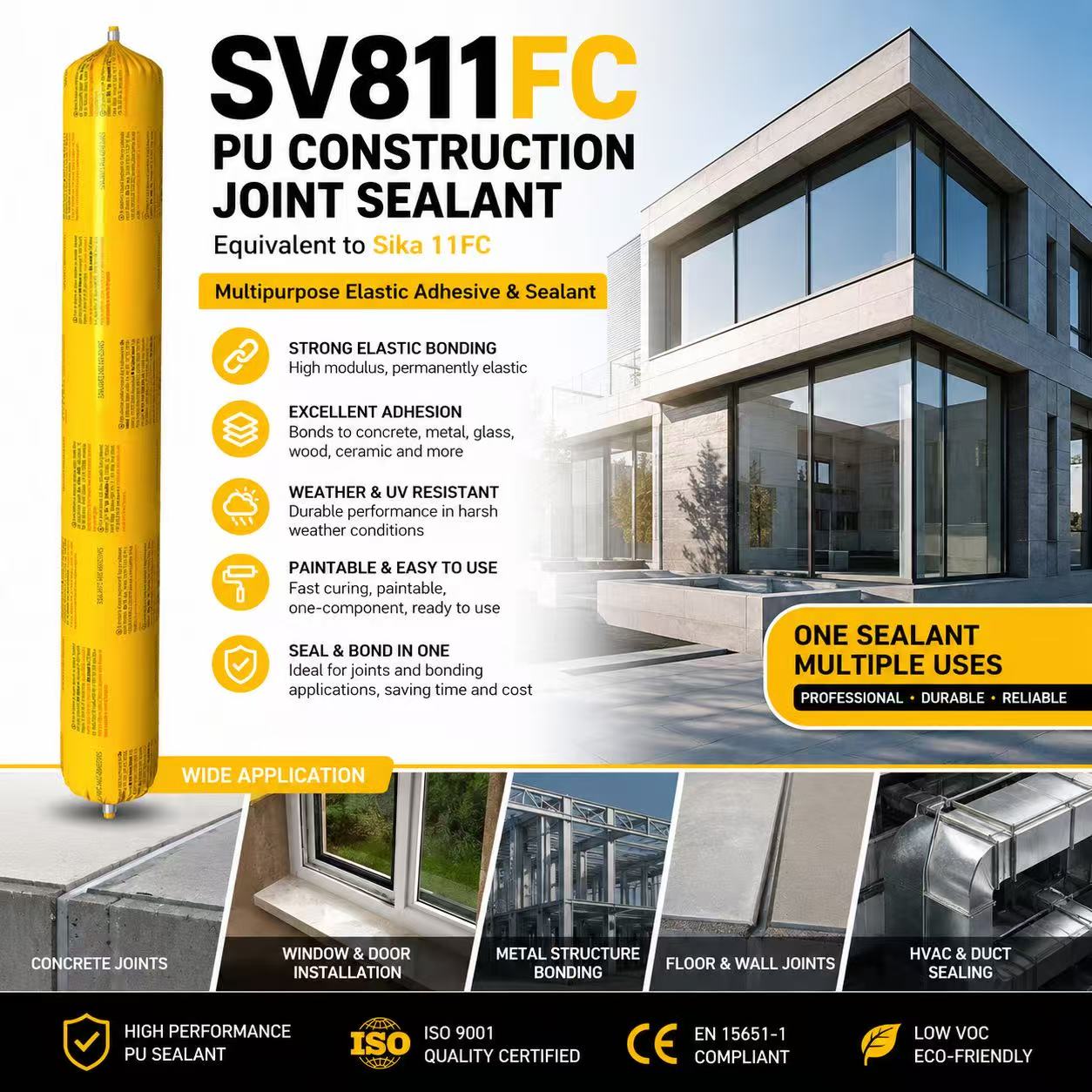 SV811fc Architectural polyurethane adhesive sealants