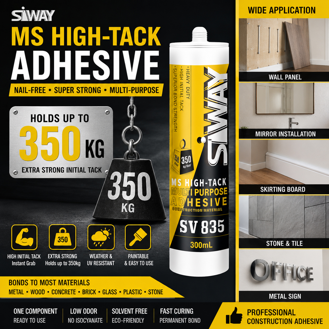 SV835 ms high tack adhesive